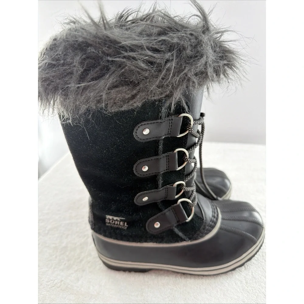 SOREL Youth Joan of Arctic Waterproof Winter Boots 2 Big Kid Girls  1855201013